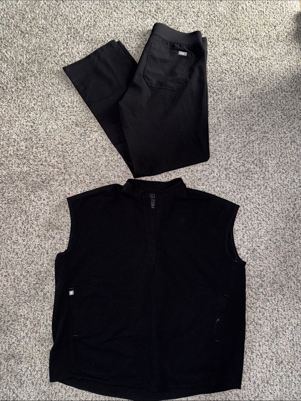 Women’s S black Rafaela top with M pants